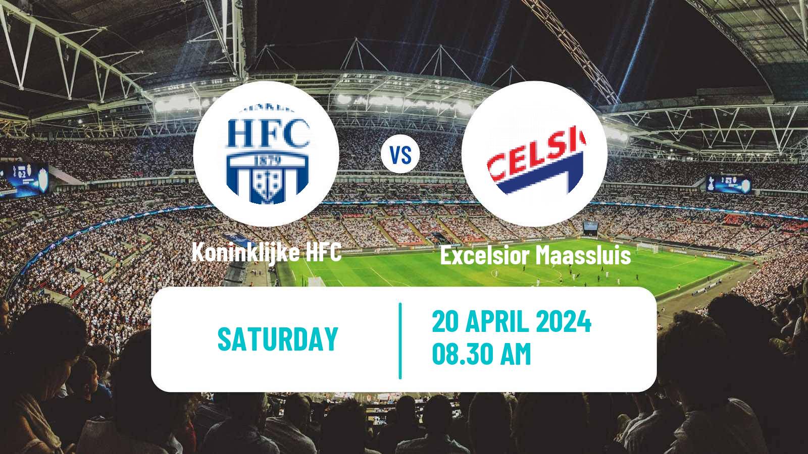 Soccer Dutch Tweede Divisie Koninklijke HFC - Excelsior Maassluis