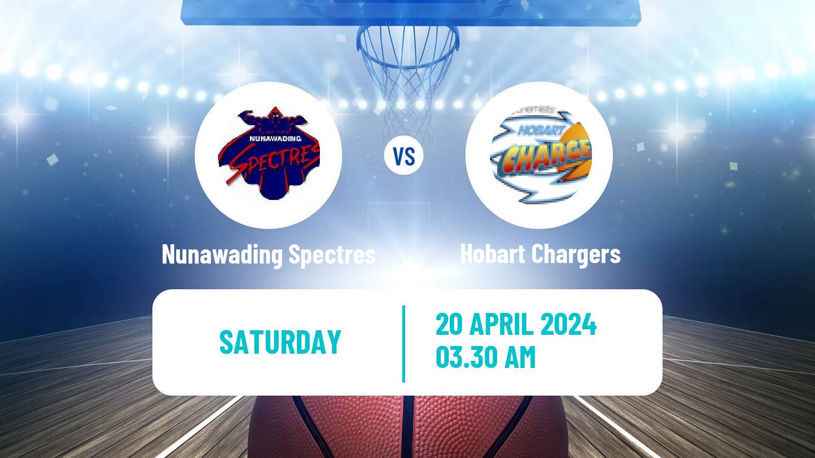 Basketball Australian NBL1 South Women Nunawading Spectres - Hobart Chargers