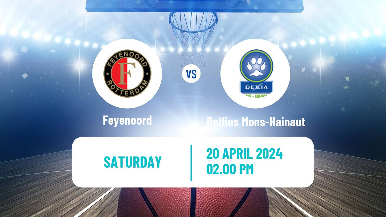 Basketball BNXT League Feyenoord - Belfius Mons-Hainaut