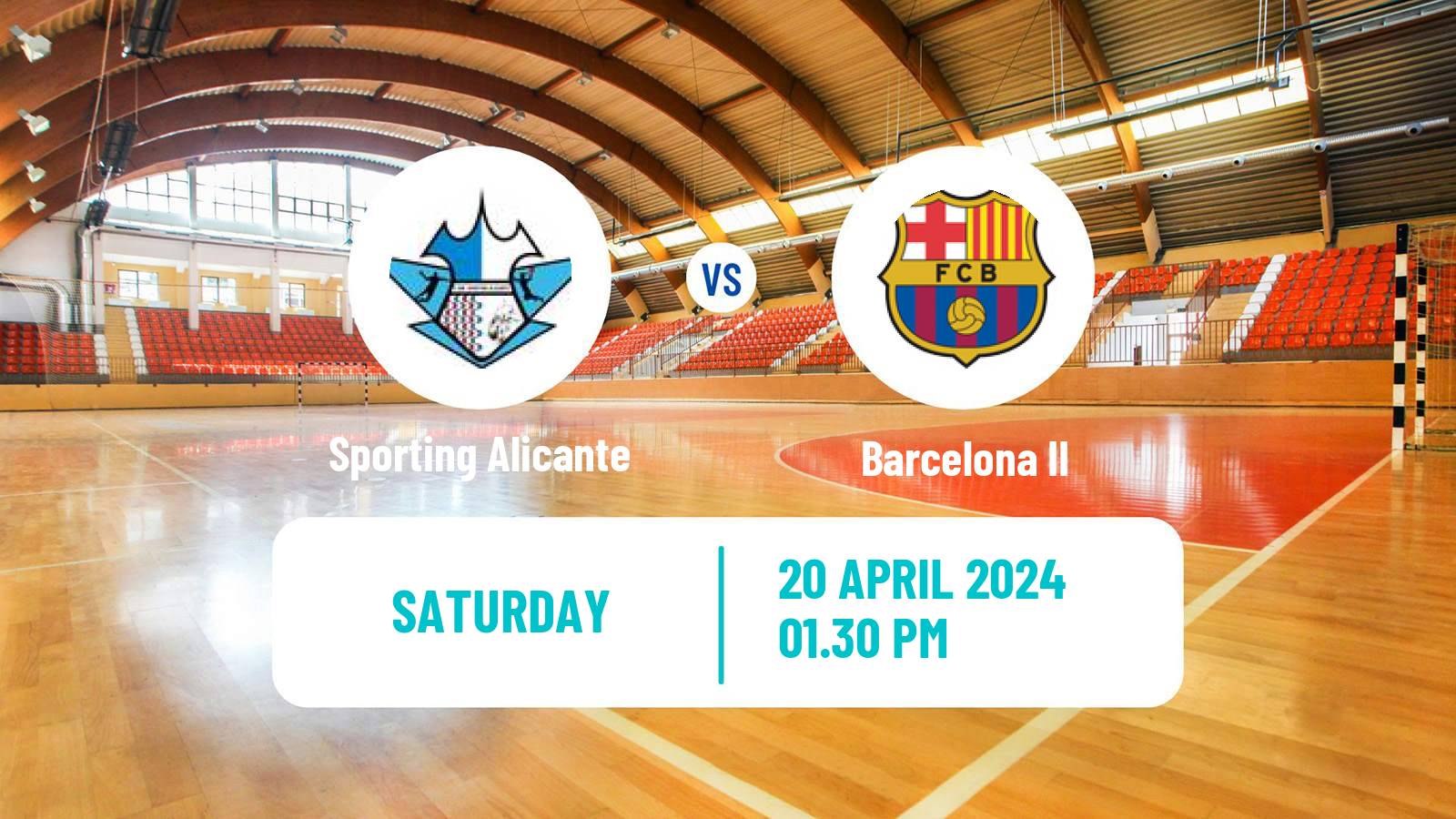 Handball Spanish Division de Honor Plata Handball Sporting Alicante - Barcelona II