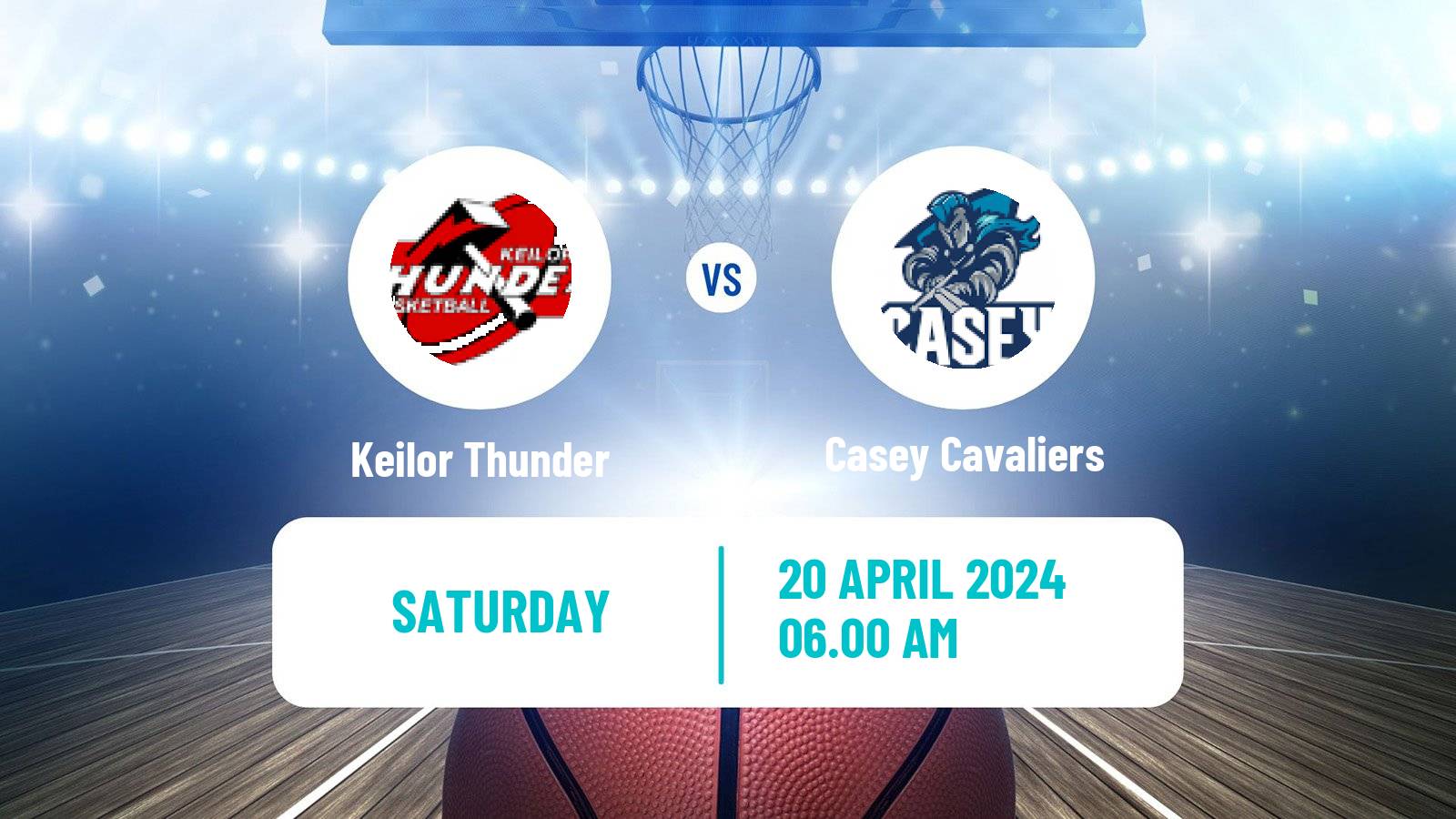 Basketball Australian NBL1 South Keilor Thunder - Casey Cavaliers