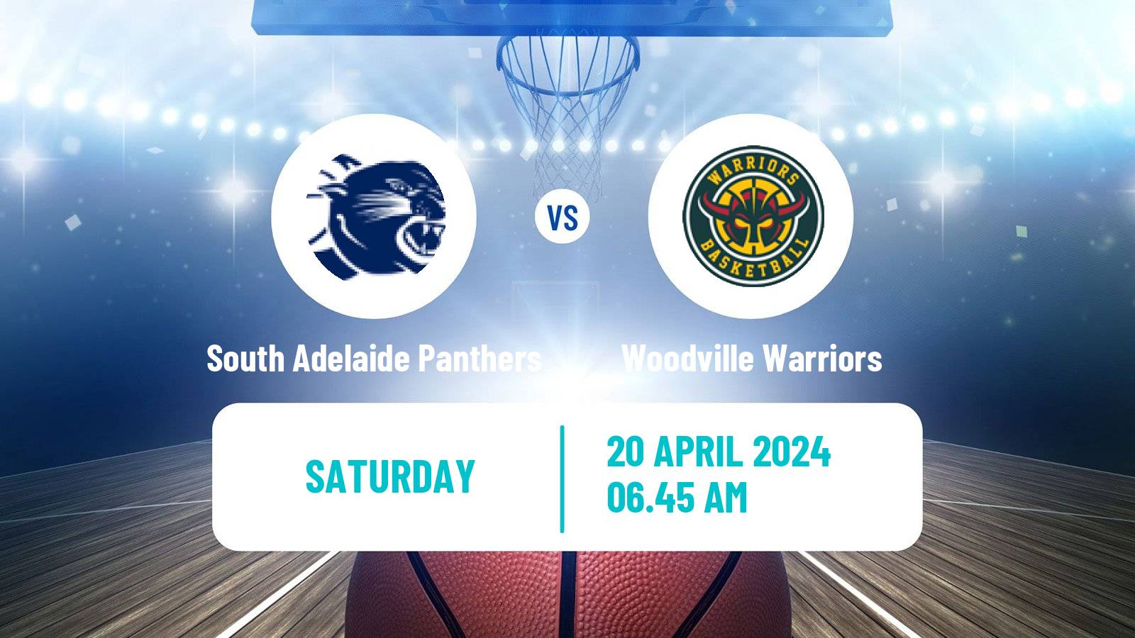 Basketball Australian NBL1 Central South Adelaide Panthers - Woodville Warriors
