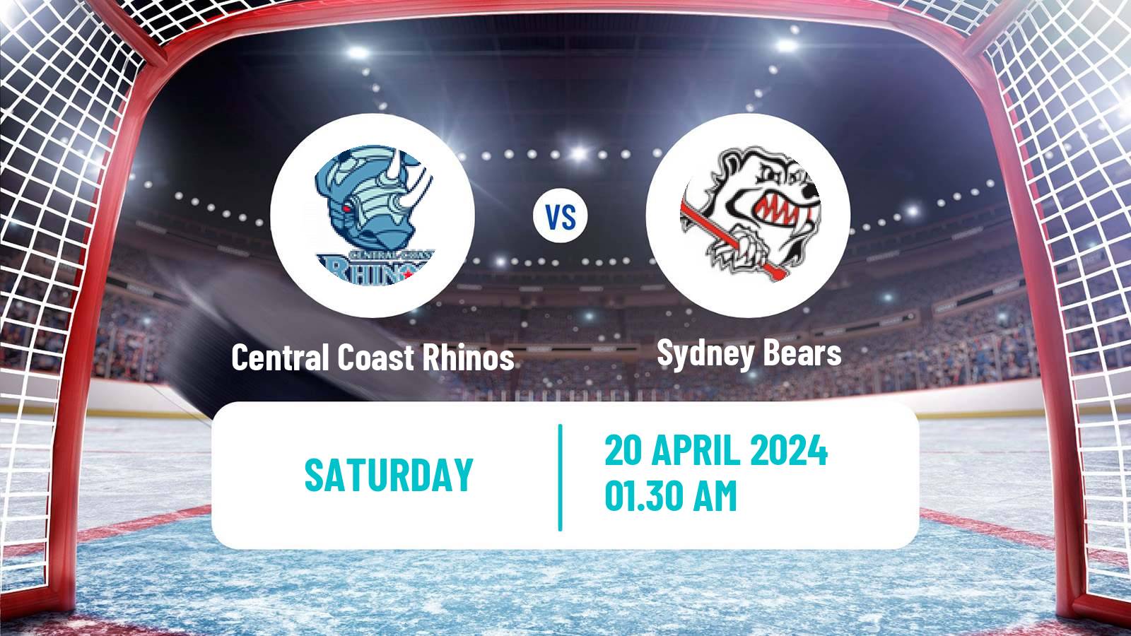 Hockey Australian Ice Hockey League Central Coast Rhinos - Sydney Bears
