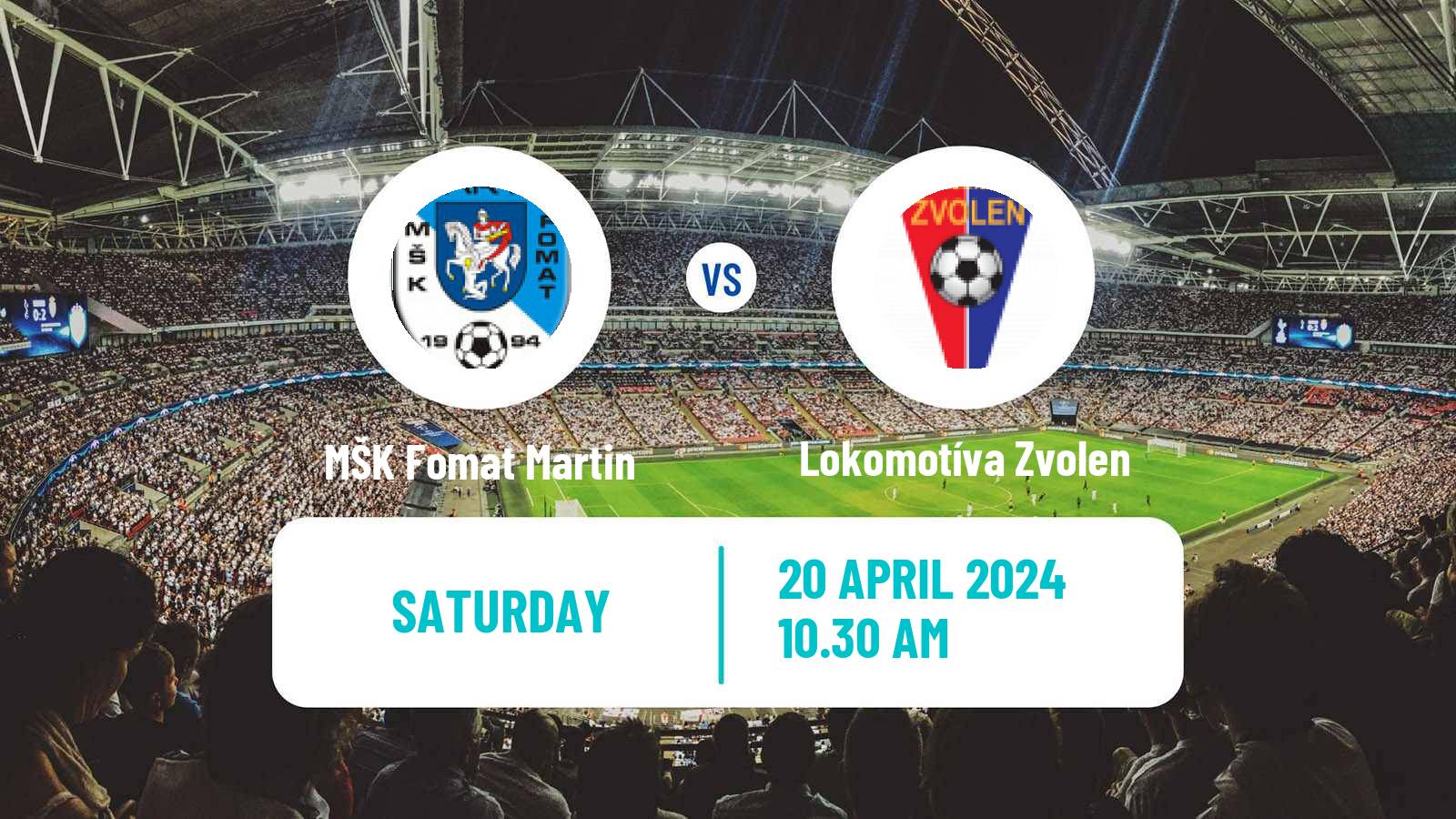 Soccer Slovak 3 Liga West MŠK Fomat Martin - Lokomotíva Zvolen