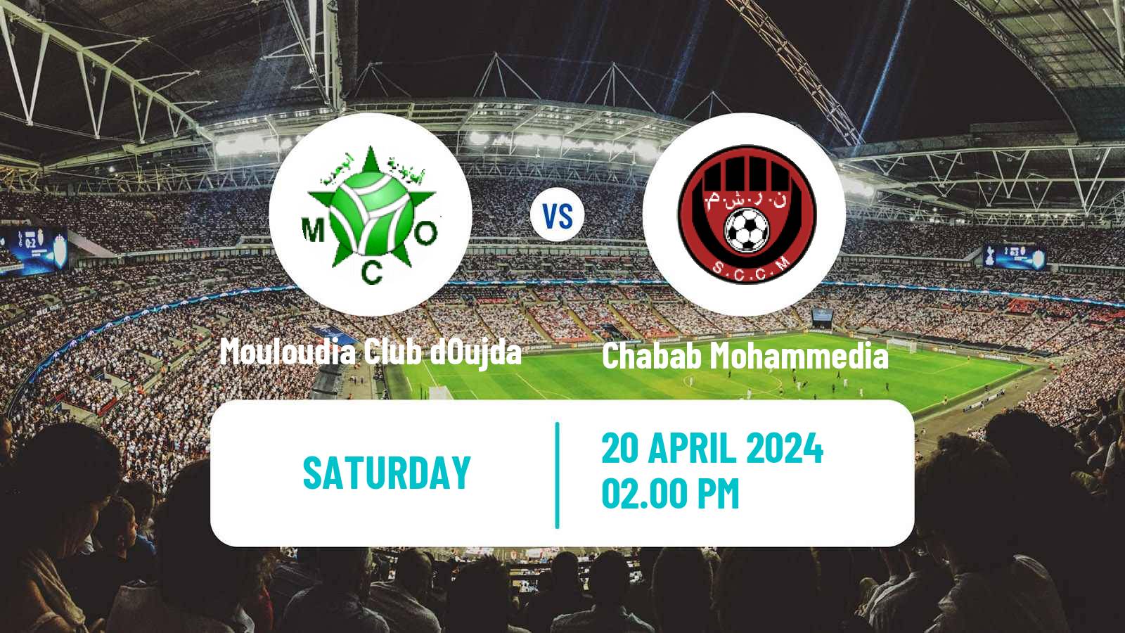 Soccer Moroccan Botola Mouloudia Club dOujda - Chabab Mohammedia