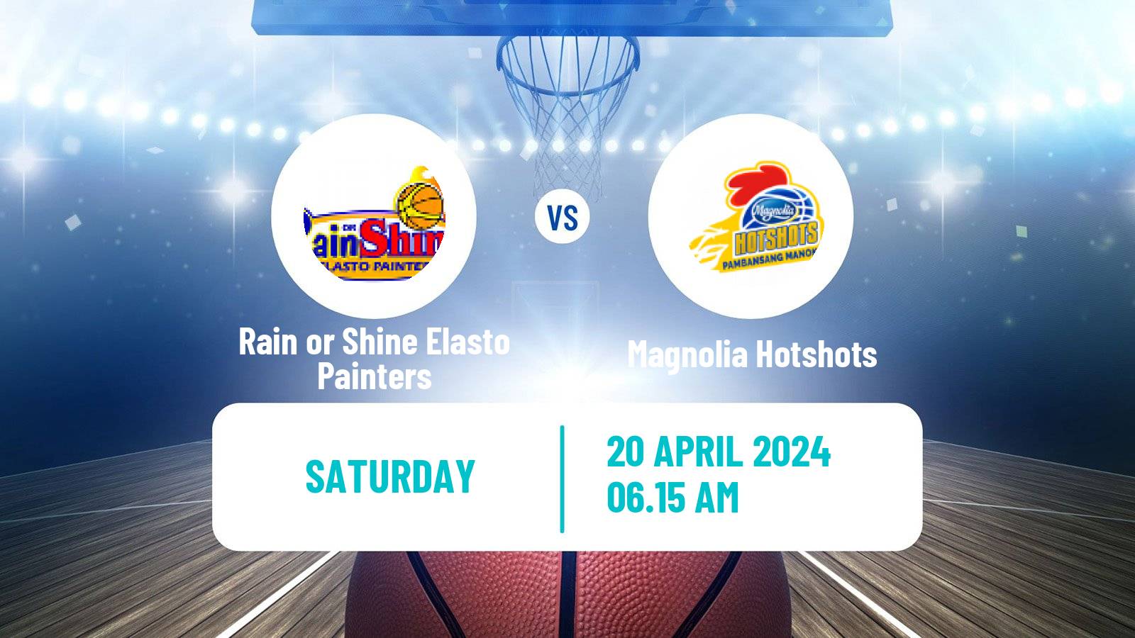 Basketball Philippines Cup Rain or Shine Elasto Painters - Magnolia Hotshots