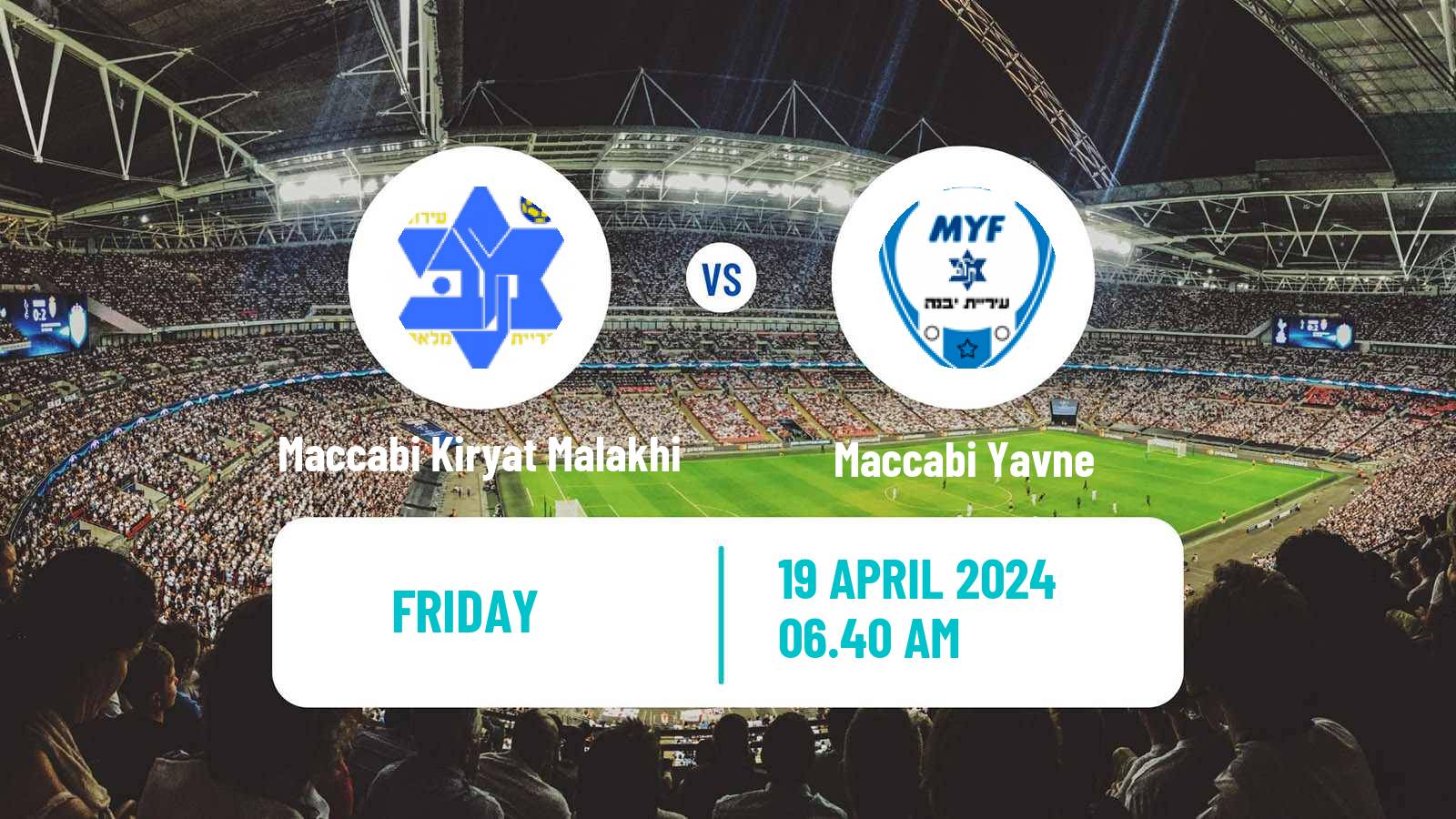 Soccer Israeli Liga Alef South Maccabi Kiryat Malakhi - Maccabi Yavne