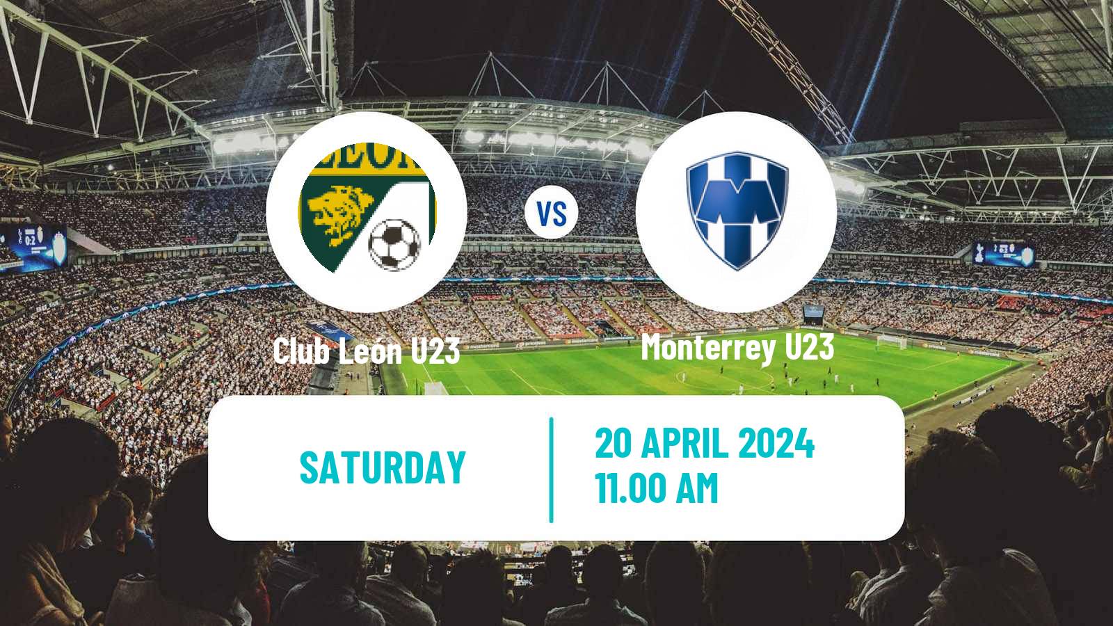 Soccer Mexican Liga MX U23 Club León U23 - Monterrey U23