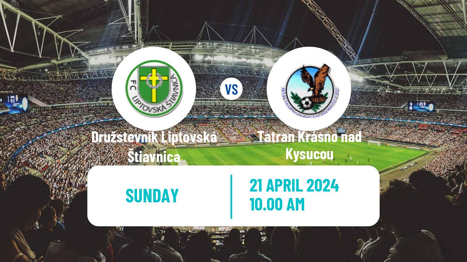 Soccer Slovak 4 Liga Central Družstevník Liptovská Štiavnica - Tatran Krásno nad Kysucou