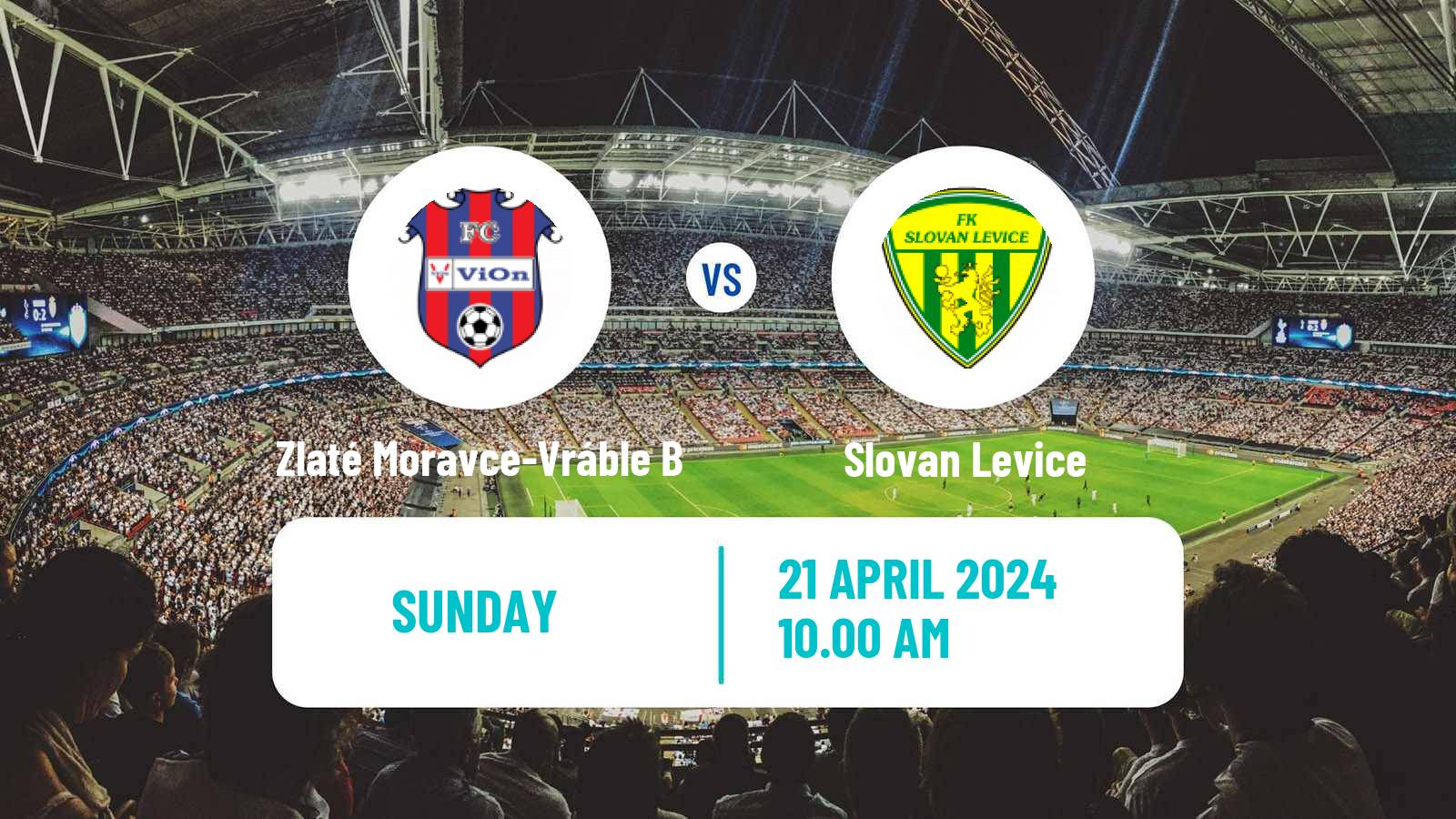 Soccer Slovak 4 Liga West Zlaté Moravce-Vráble B - Slovan Levice