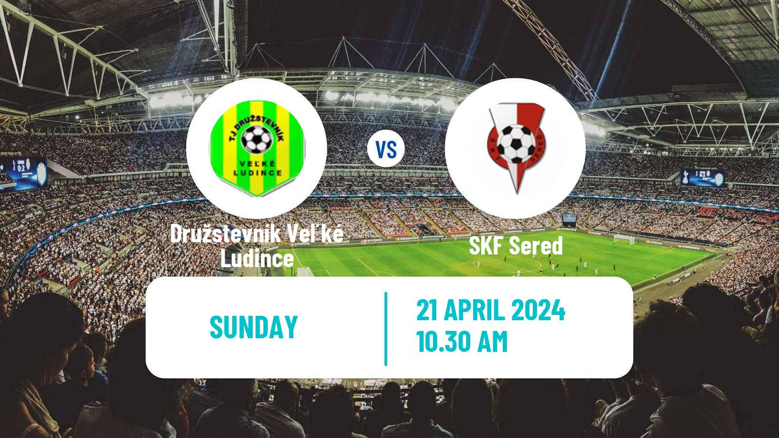 Soccer Slovak 3 Liga West Družstevník Veľké Ludince - Sered