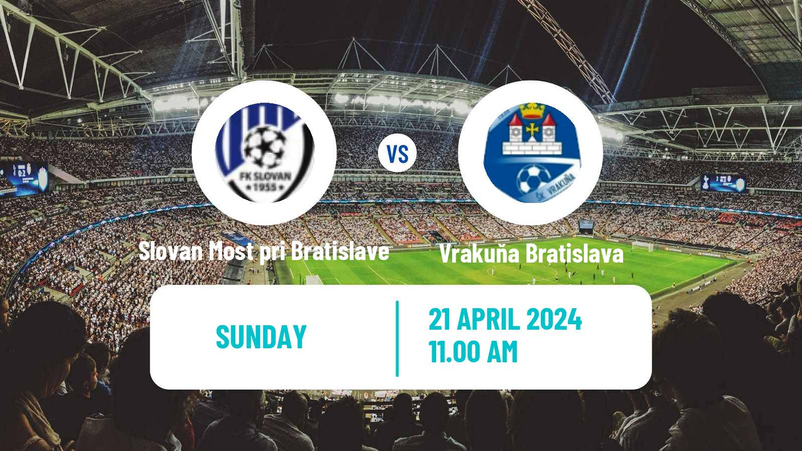 Soccer Slovak 4 Liga Bratislava Slovan Most pri Bratislave - Vrakuňa Bratislava