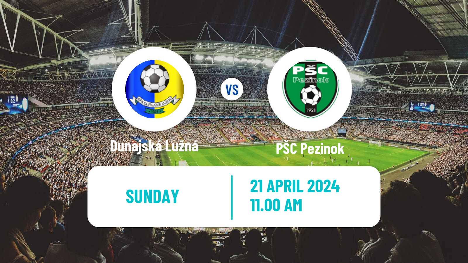 Soccer Slovak 4 Liga Bratislava Dunajská Lužná - Pezinok