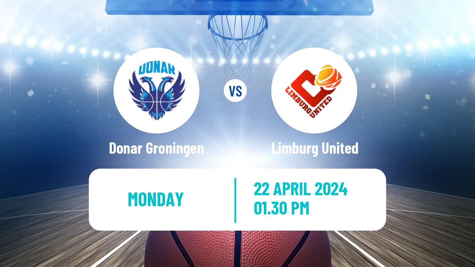 Basketball Dutch DBL Donar Groningen - Limburg United