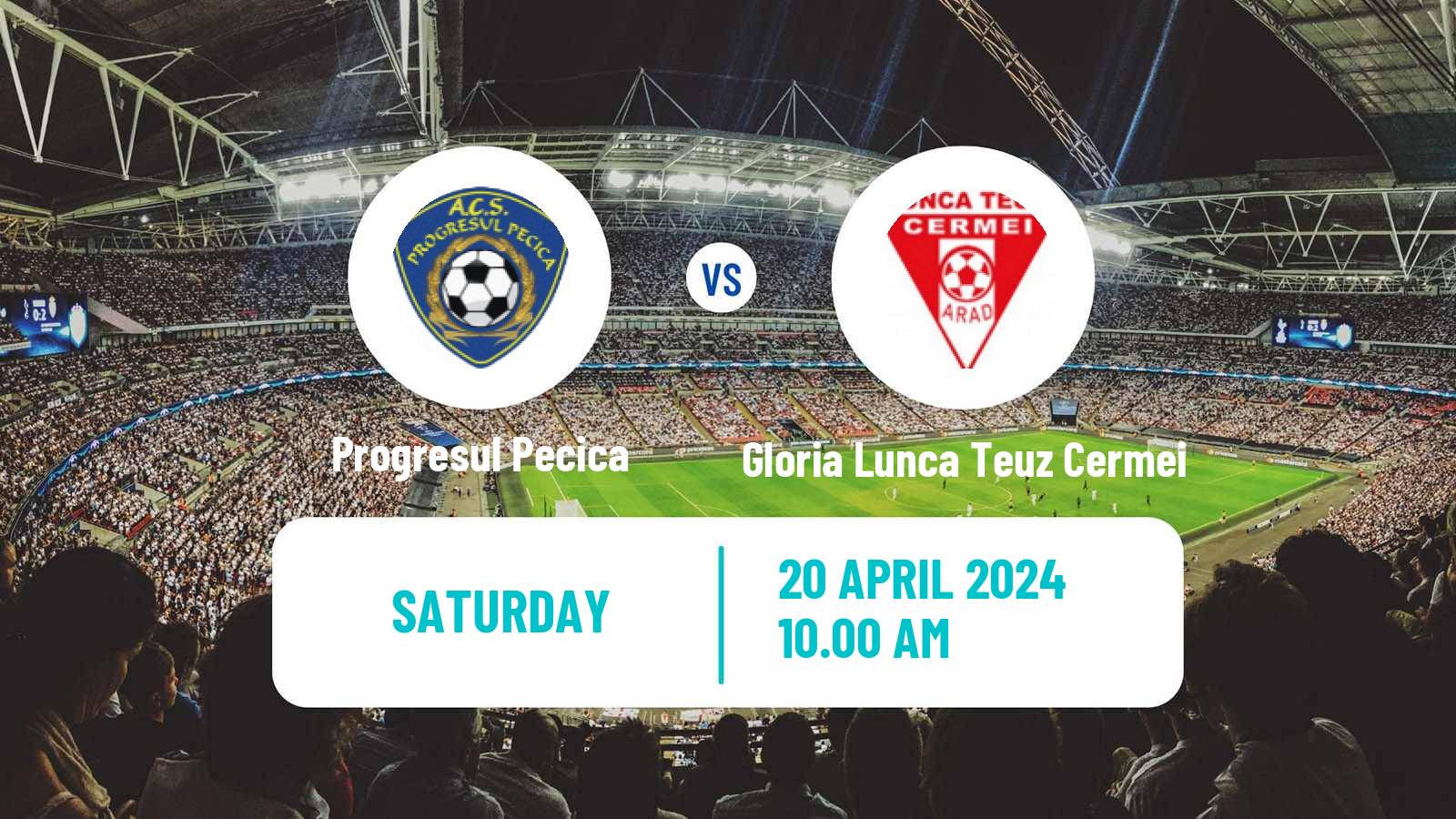 Soccer Romanian Liga 3 - Seria 8 Progresul Pecica - Gloria Lunca Teuz Cermei