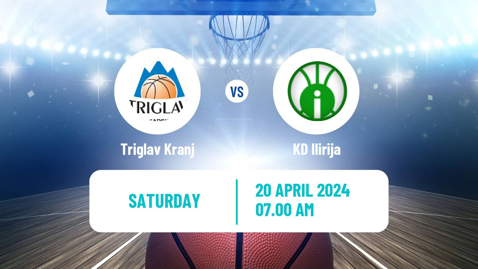 Basketball Slovenian Liga Basketball Triglav Kranj - Ilirija