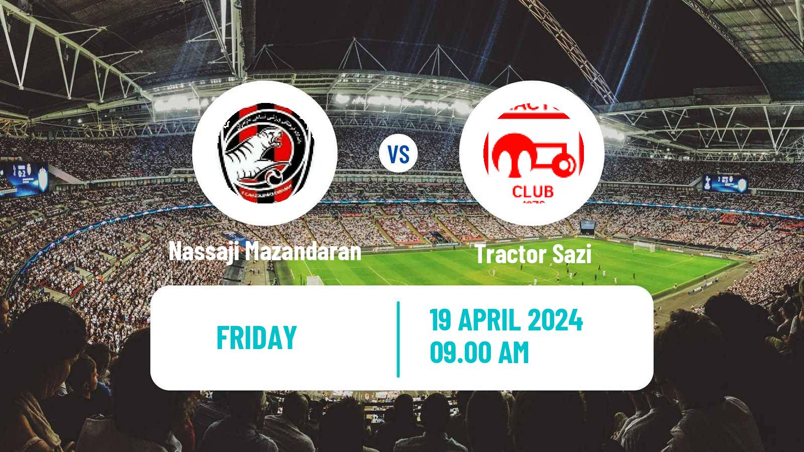 Soccer Iran Pro League Nassaji Mazandaran - Tractor Sazi