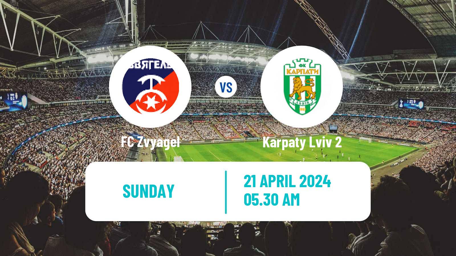 Soccer Ukrainian Druha Liga Zvyagel - Karpaty Lviv 2