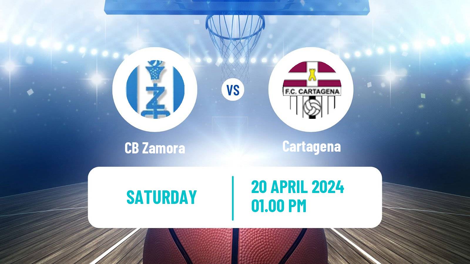 Basketball Spanish LEB Plata Zamora - Cartagena