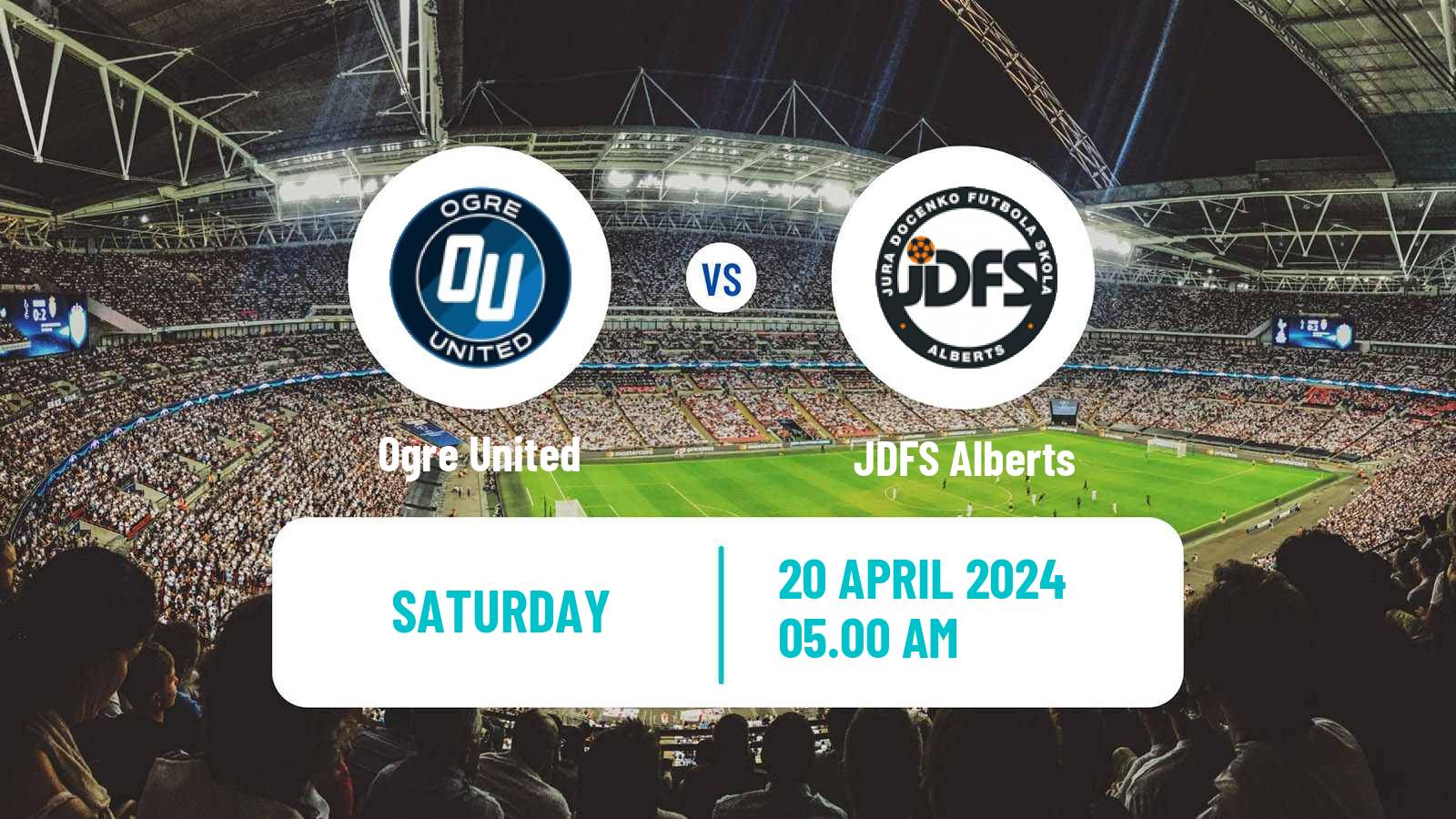 Soccer Latvian 1 Liga Ogre United - JDFS Alberts