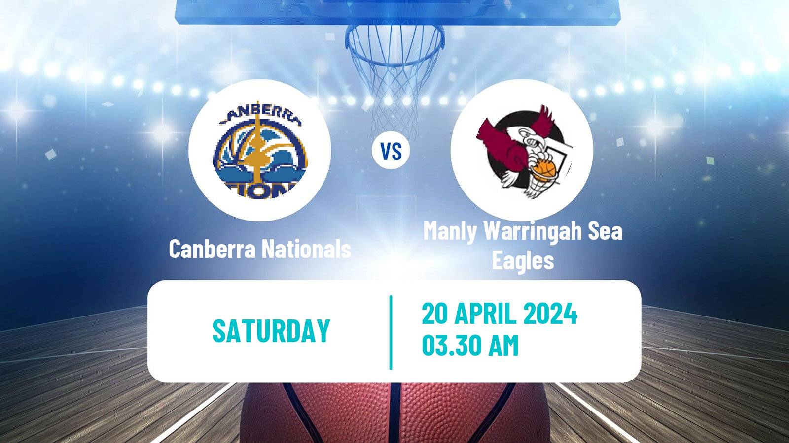 Basketball Australian NBL1 East Women Canberra Nationals - Manly Warringah Sea Eagles