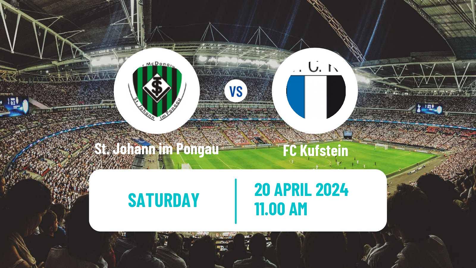 Soccer Austrian Regionalliga West St. Johann im Pongau - Kufstein