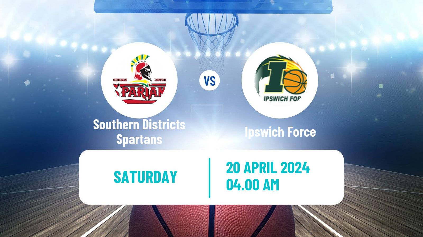 Basketball Australian NBL1 North Women Southern Districts Spartans - Ipswich Force