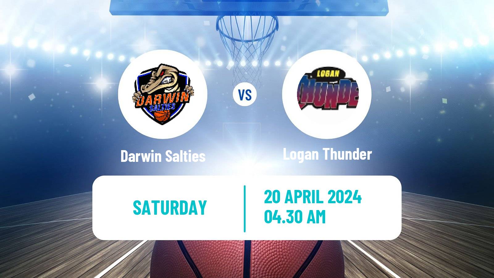 Basketball Australian NBL1 North Women Darwin Salties - Logan Thunder