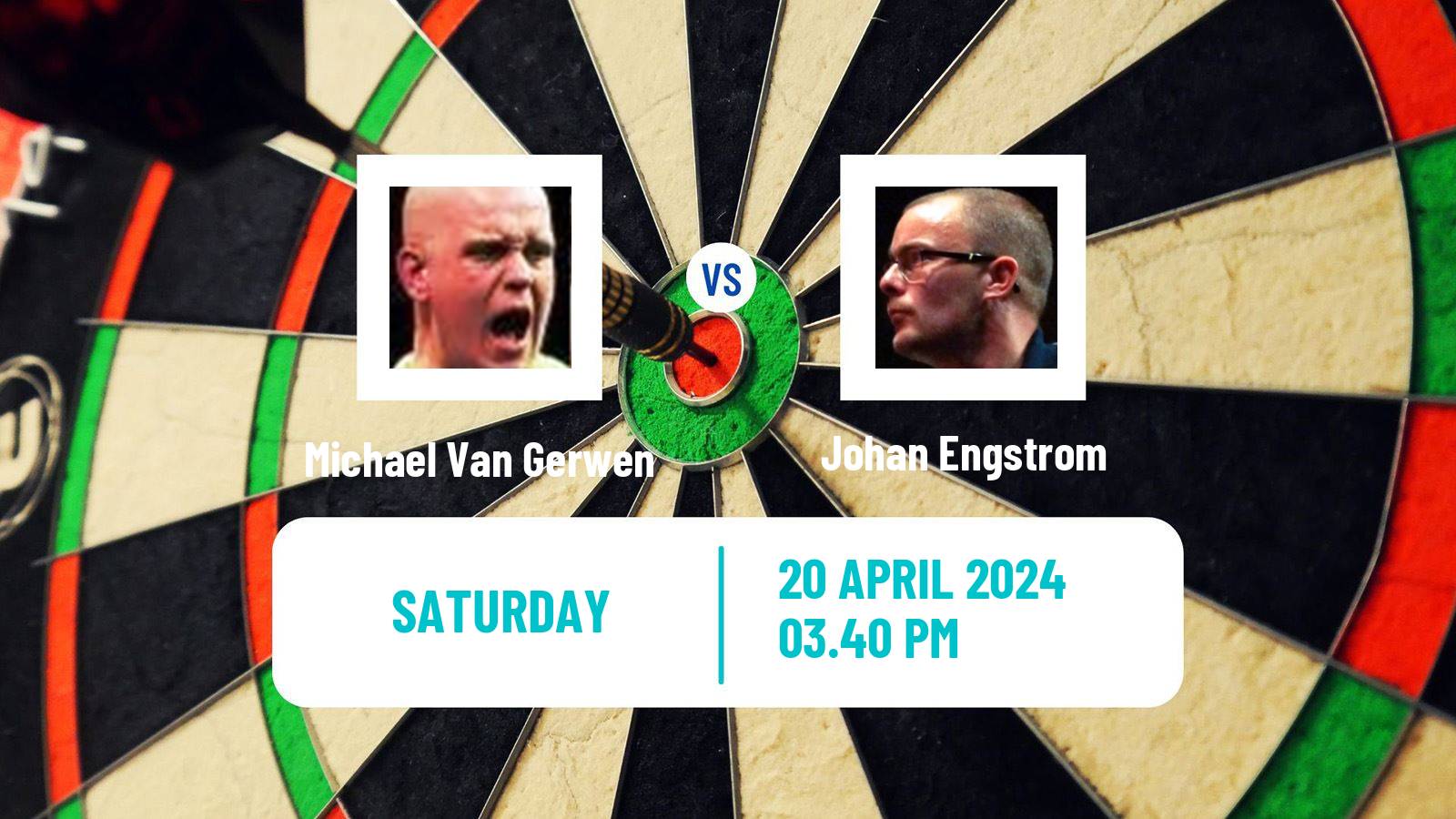 Darts European Tour 4 Michael Van Gerwen - Johan Engstrom