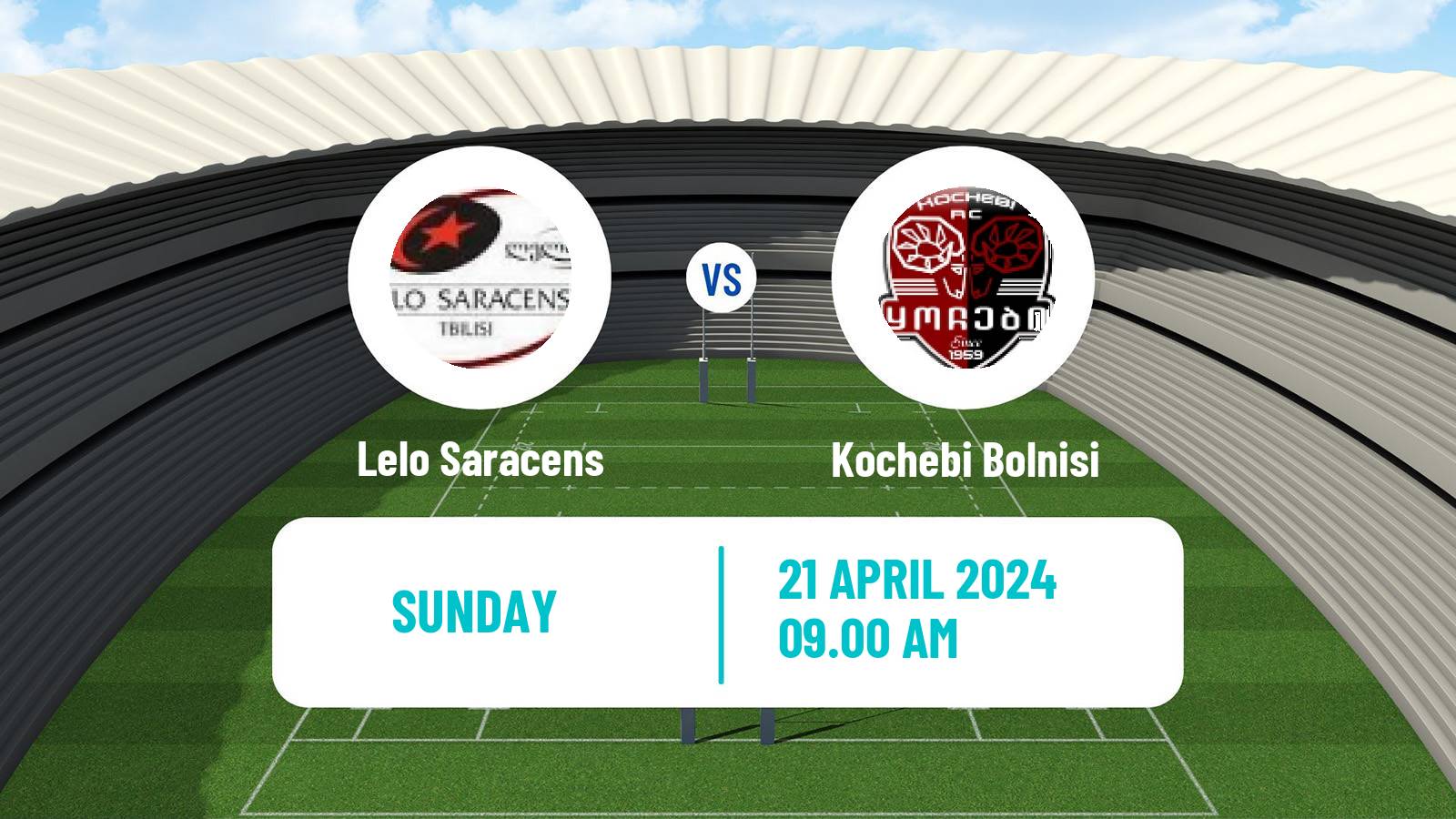 Rugby union Georgian Didi 10 Lelo Saracens - Kochebi Bolnisi