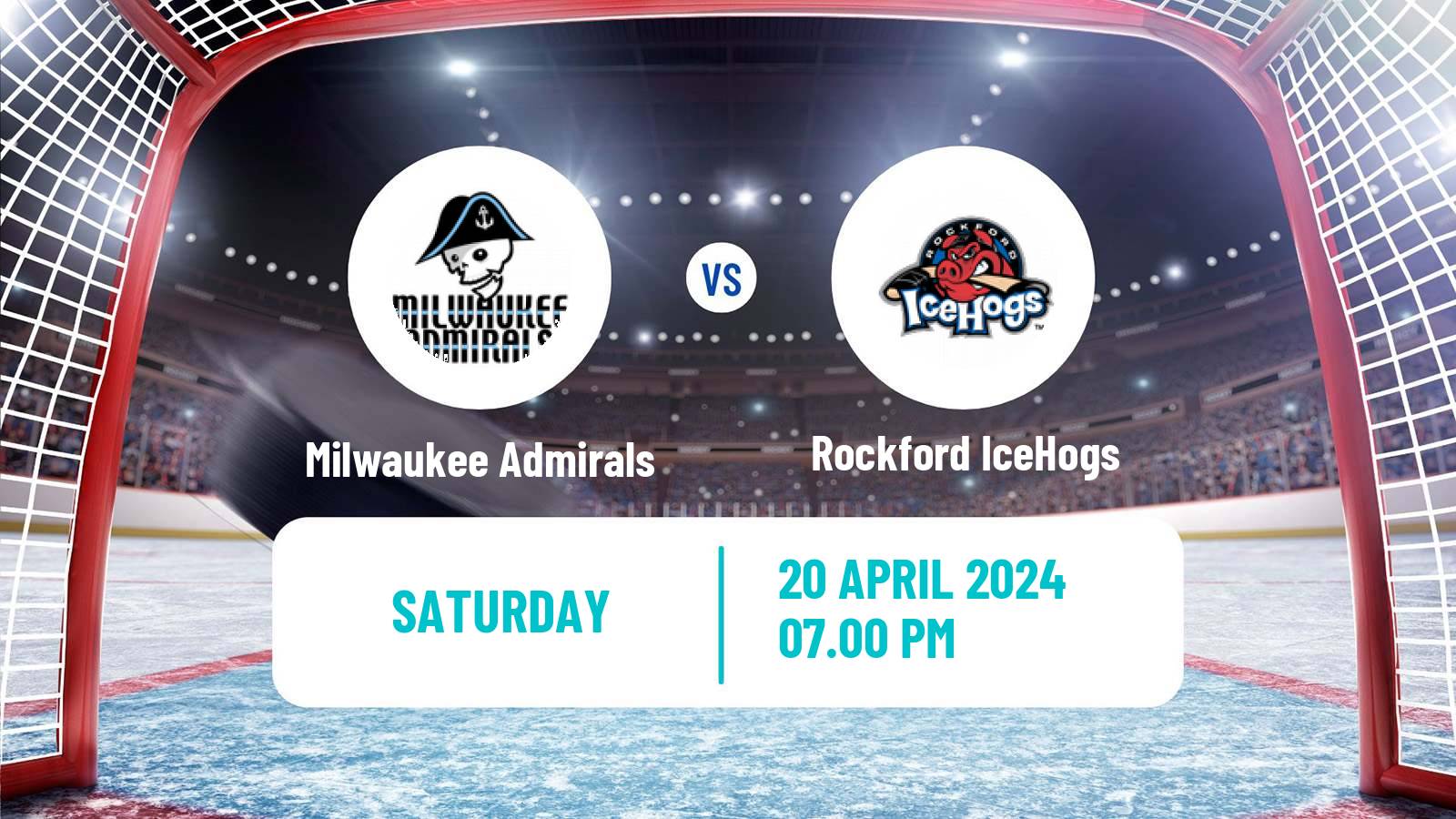 Hockey AHL Milwaukee Admirals - Rockford IceHogs