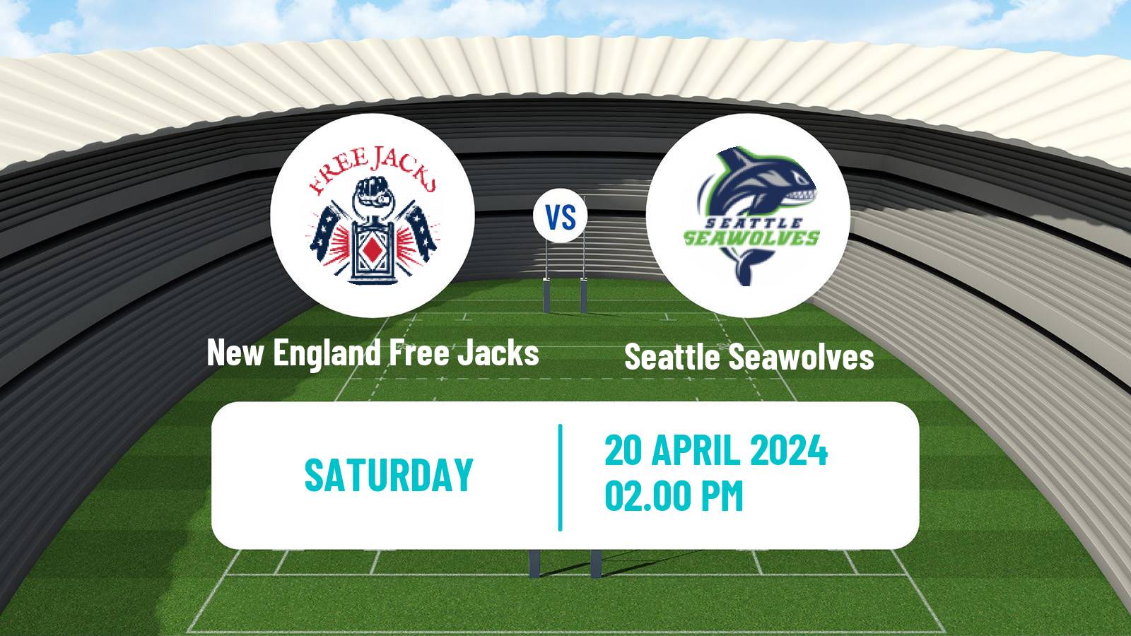 Rugby union USA Major League Rugby New England Free Jacks - Seattle Seawolves