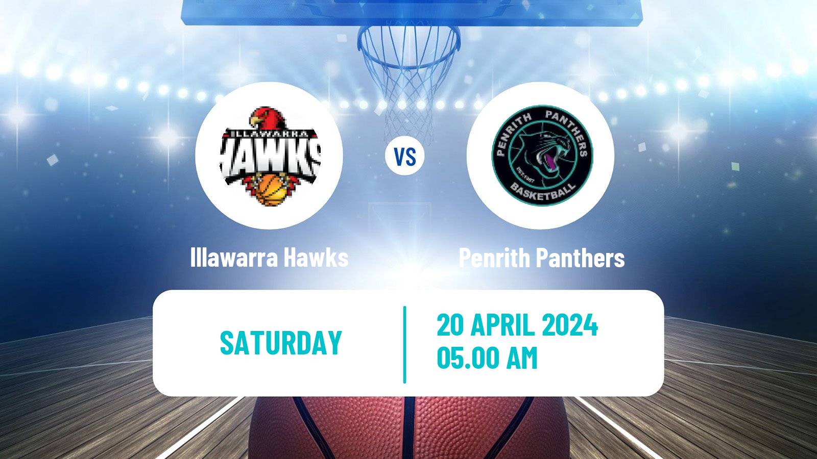Basketball Australian NBL1 East Illawarra Hawks - Penrith Panthers
