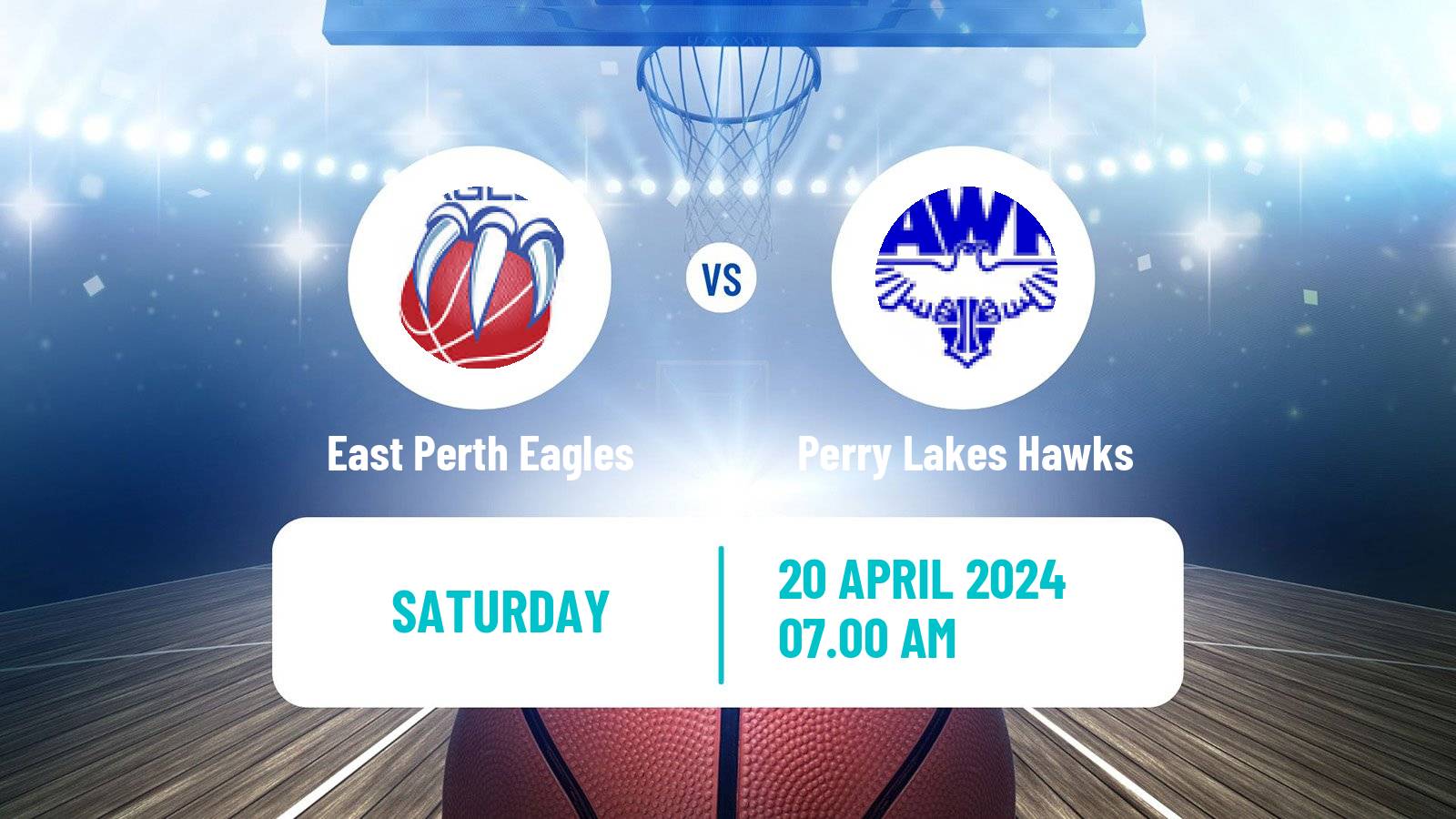 Basketball Australian NBL1 West East Perth Eagles - Perry Lakes Hawks
