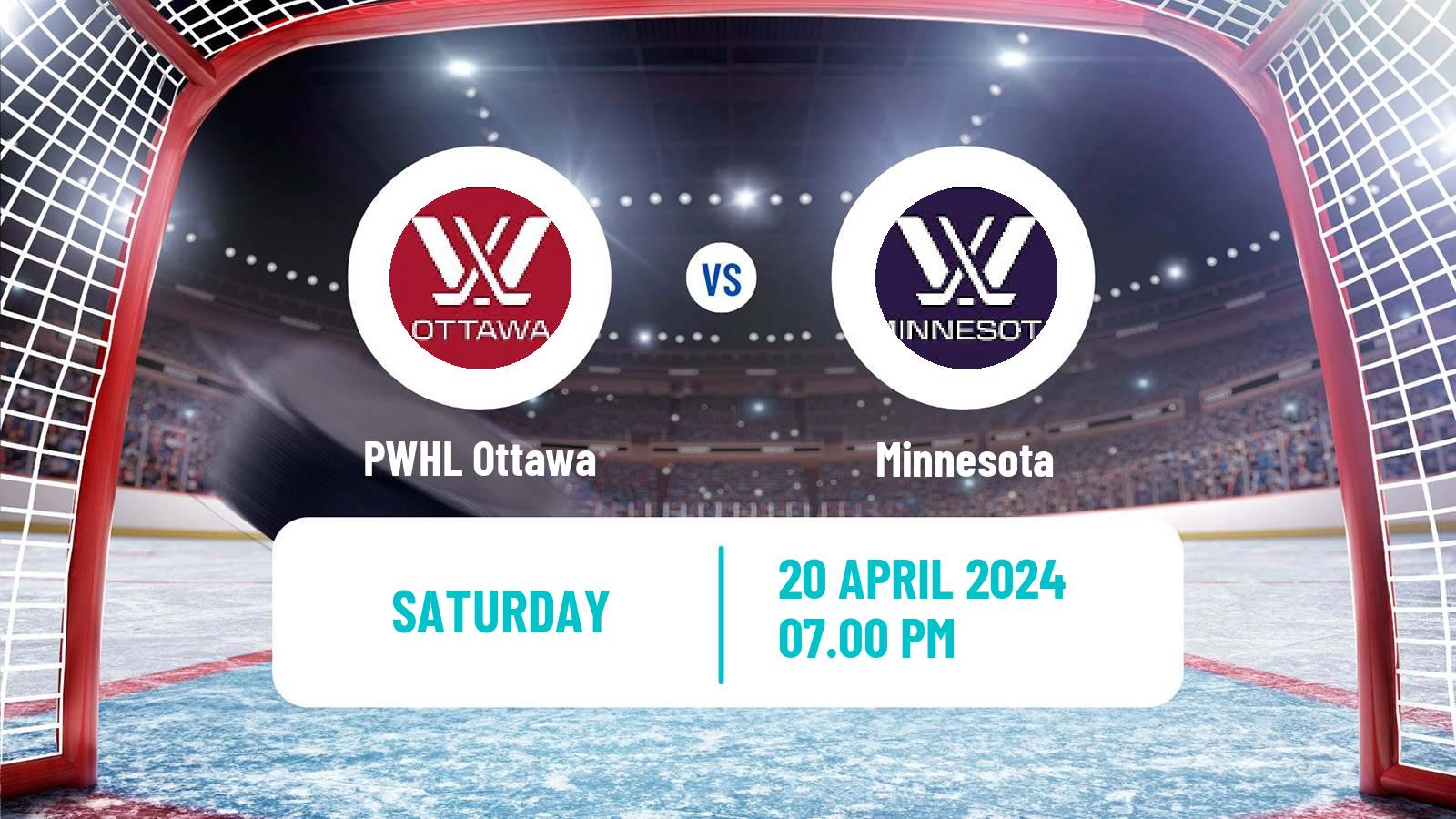 Hockey PWHL Women Ottawa - Minnesota