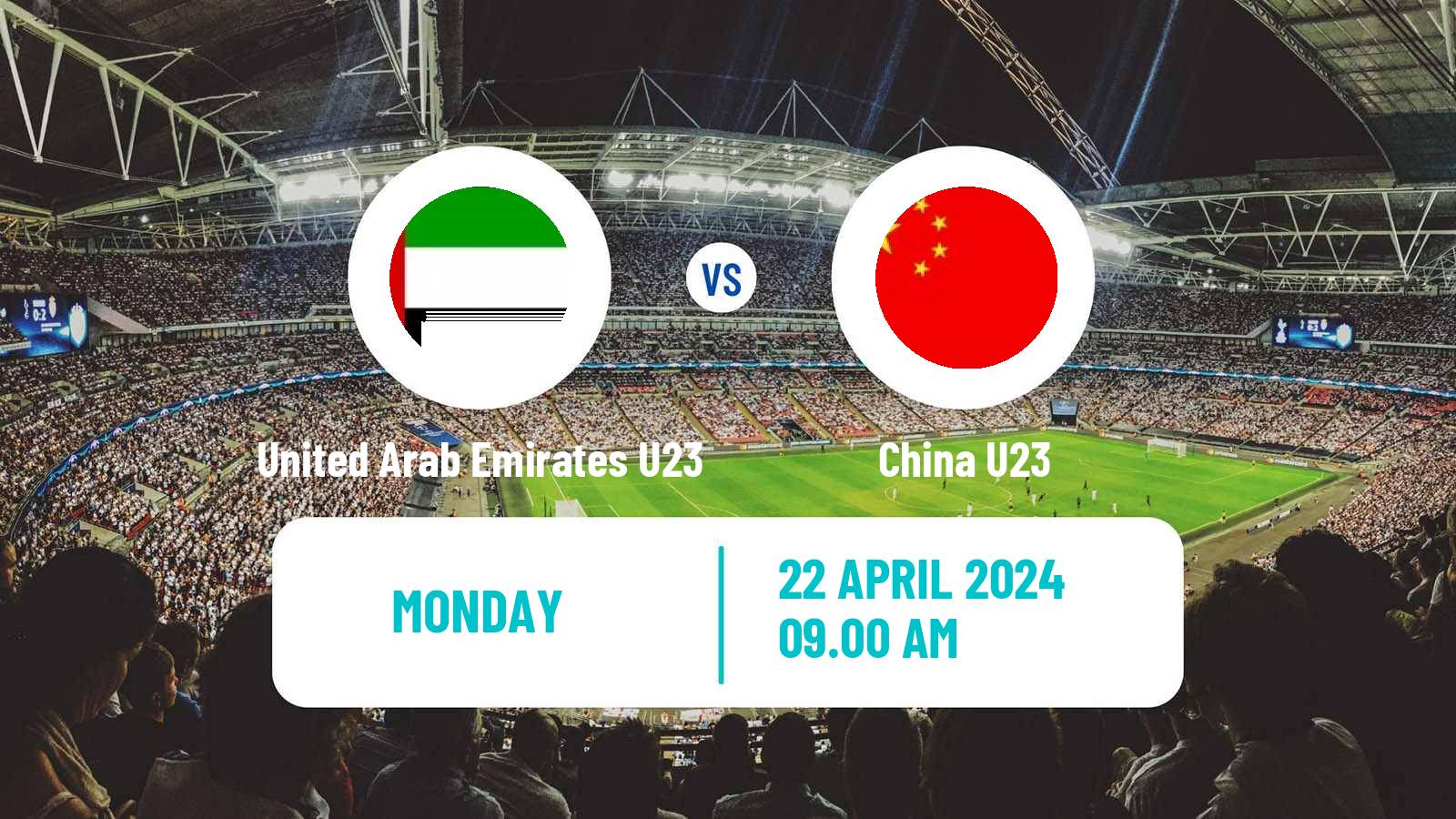 Soccer AFC Asian Cup U23 United Arab Emirates U23 - China U23