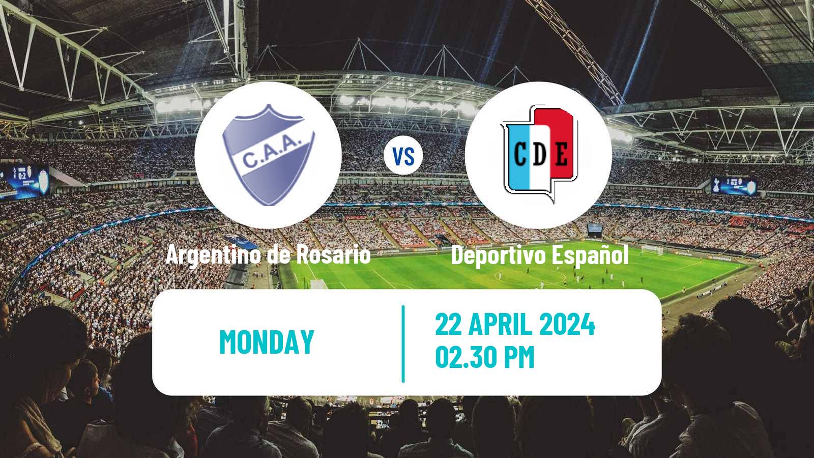Soccer Argentinian Primera C Argentino de Rosario - Deportivo Español