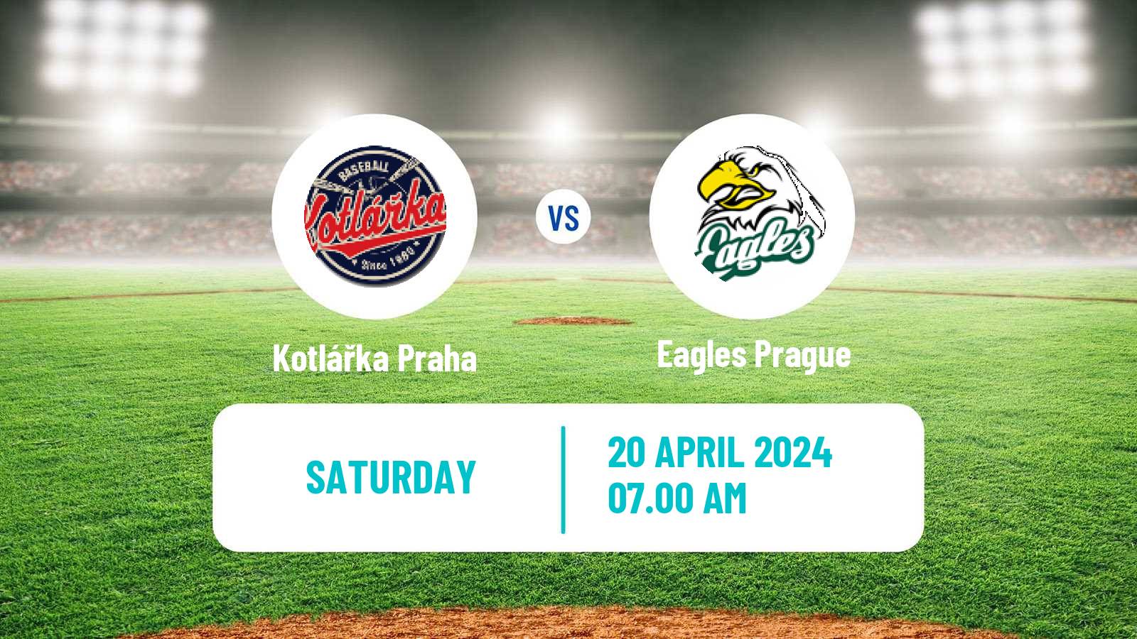 Baseball Czech Extraliga Baseball Kotlářka Praha - Eagles Prague