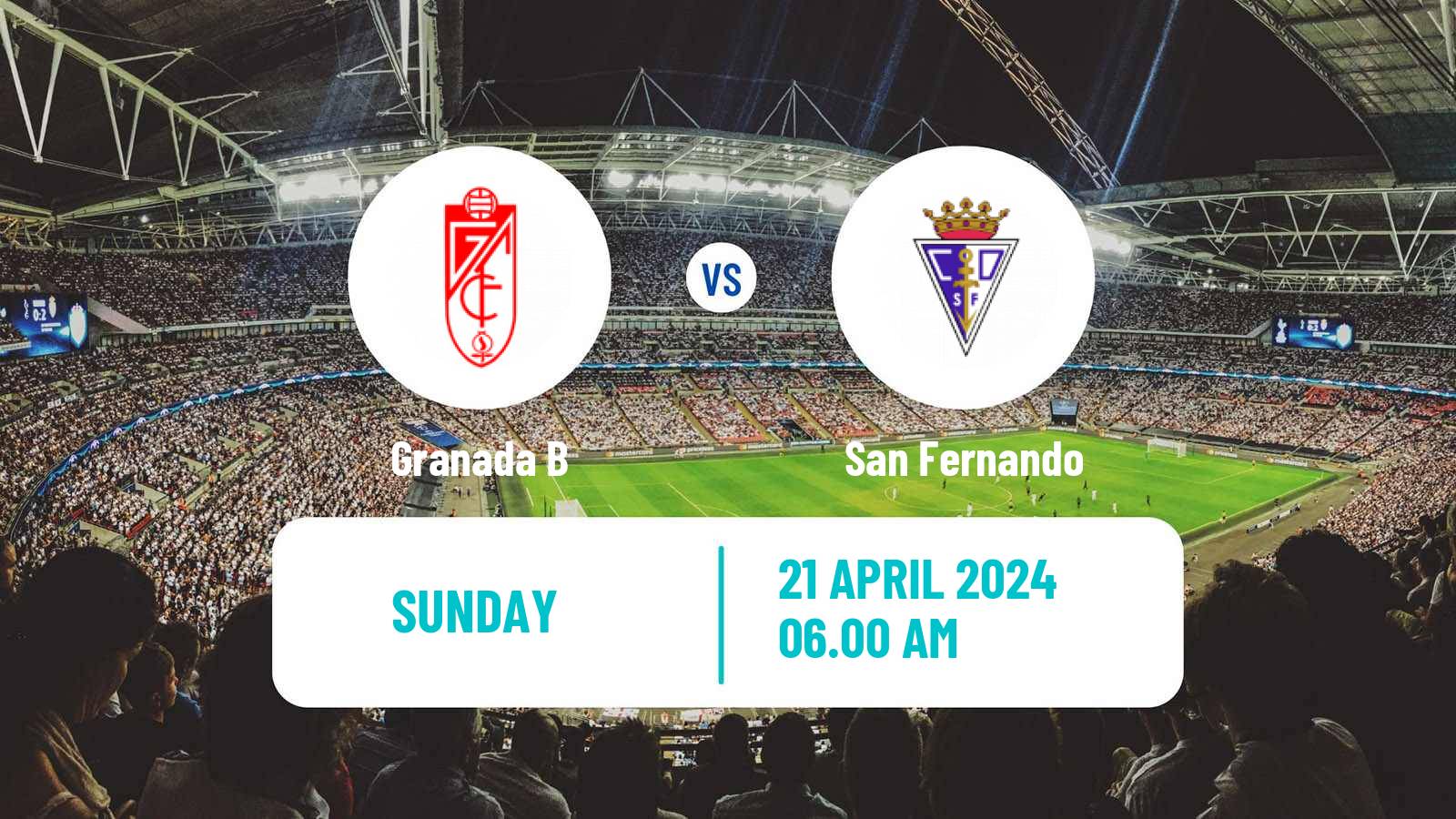 Soccer Spanish Primera RFEF Group 2 Granada B - San Fernando