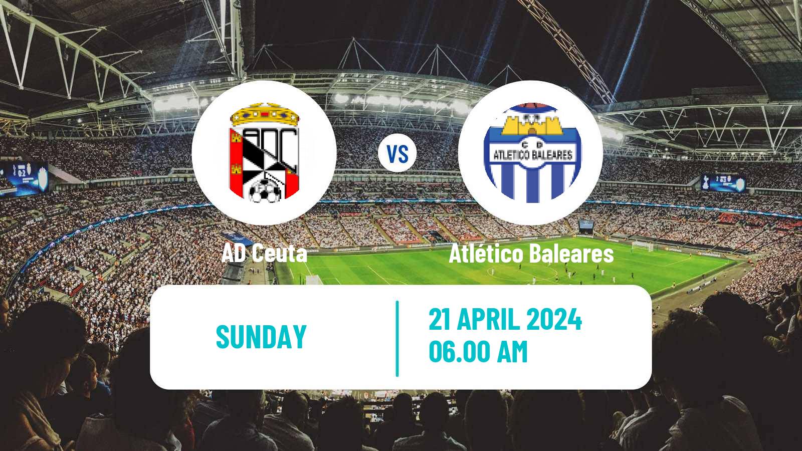 Soccer Spanish Primera RFEF Group 2 Ceuta - Atlético Baleares