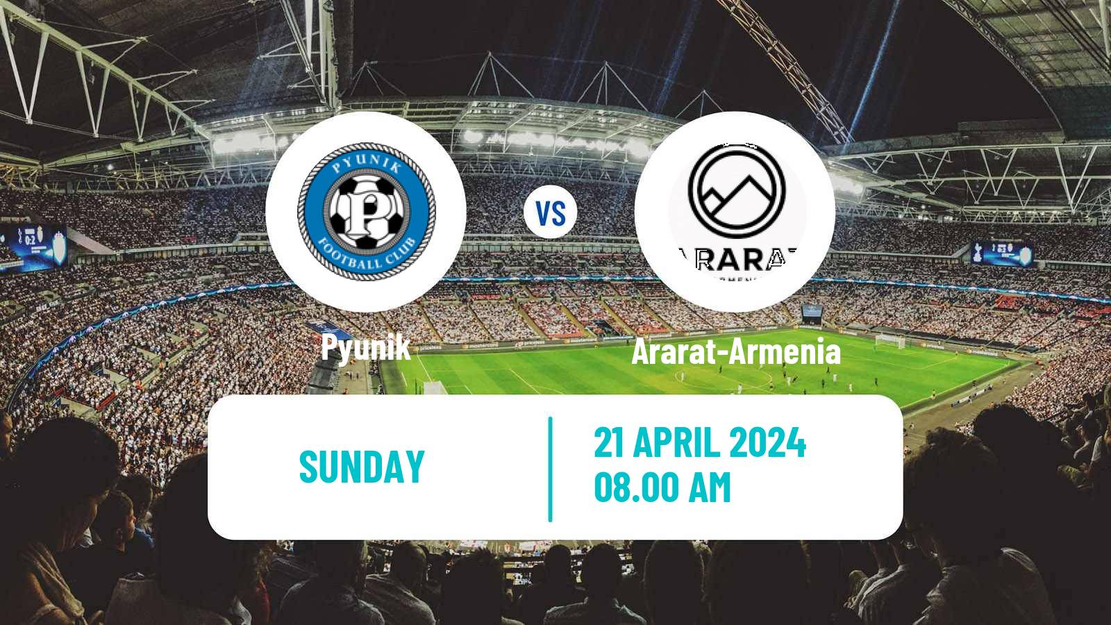 Soccer Armenian Premier League Pyunik - Ararat-Armenia