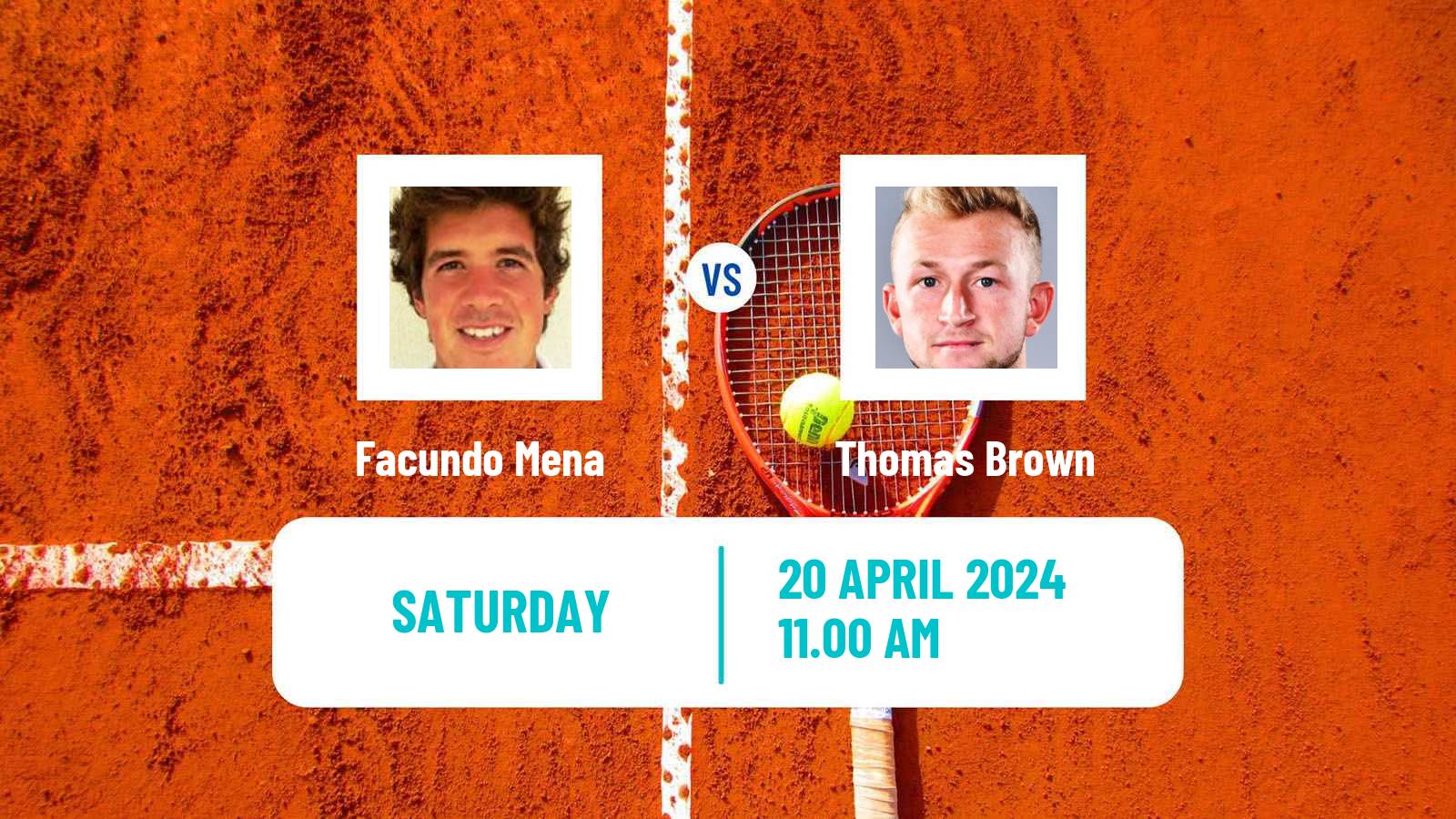 Tennis ITF M15 Santiago Men Facundo Mena - Thomas Brown