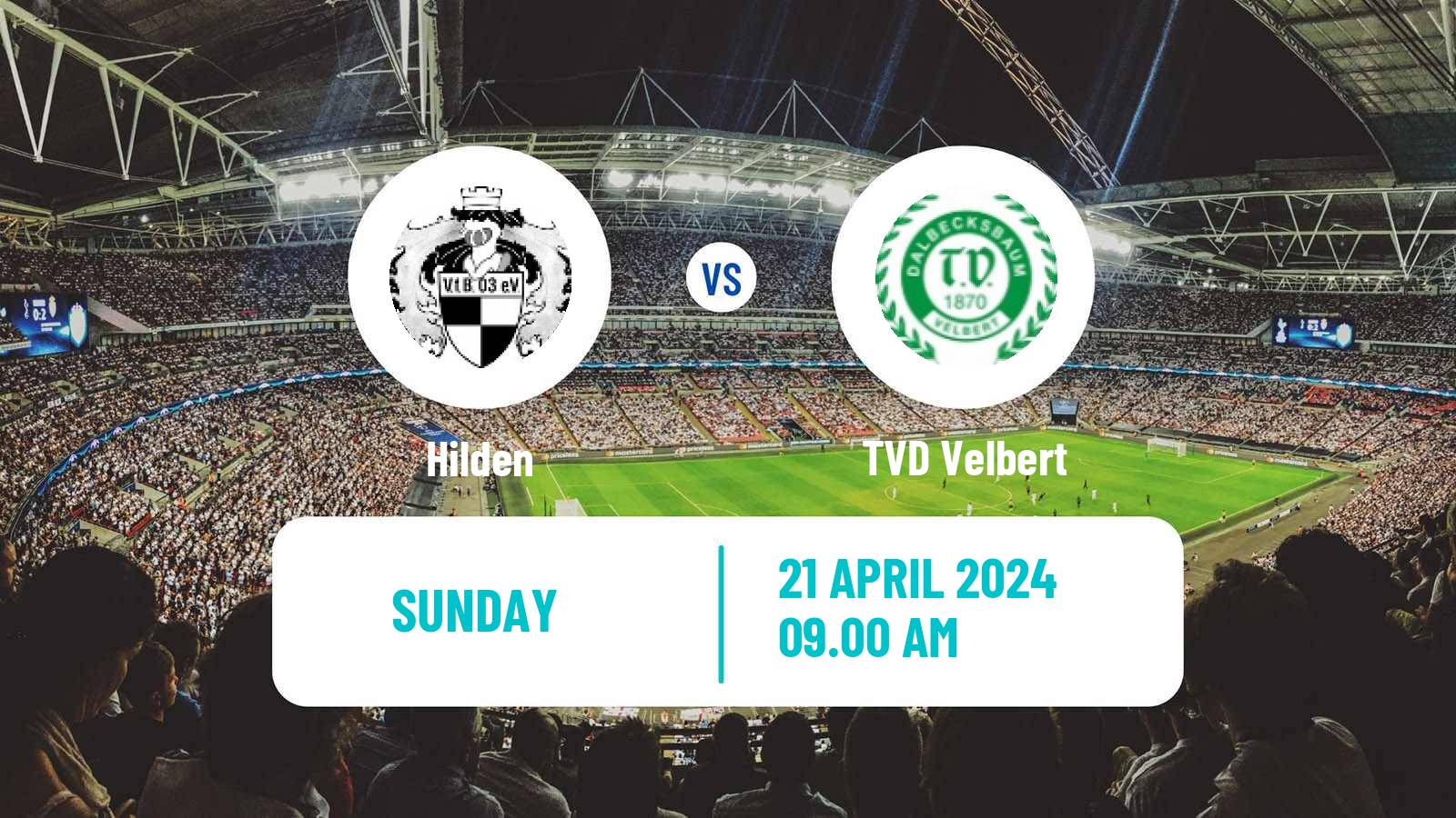 Soccer German Oberliga Niederrhein Hilden - TVD Velbert