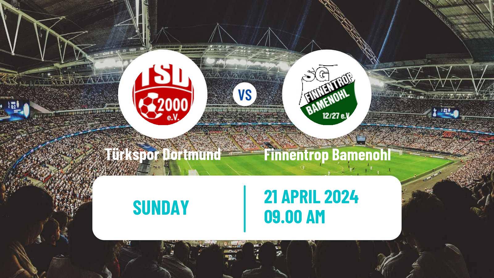 Soccer German Oberliga Westfalen Türkspor Dortmund - Finnentrop Bamenohl