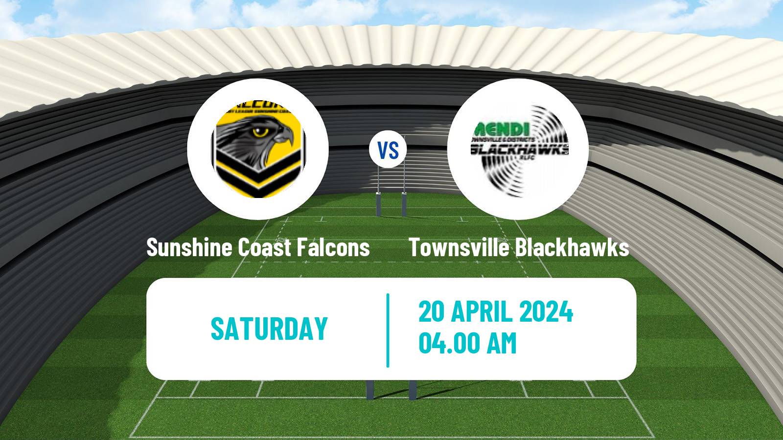 Rugby league Australian Queensland Cup Sunshine Coast Falcons - Townsville Blackhawks