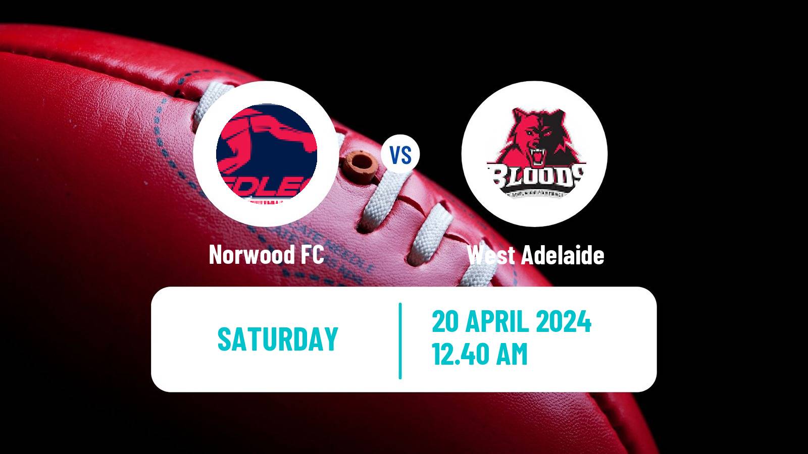 Aussie rules SANFL Norwood - West Adelaide