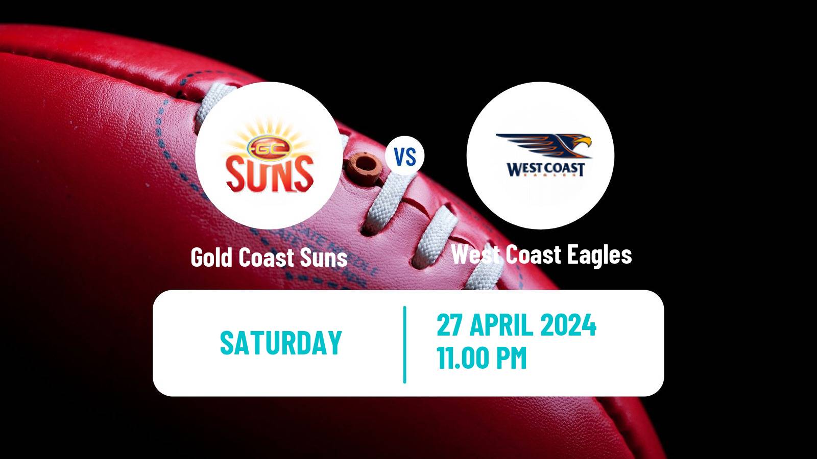 Aussie rules AFL Gold Coast Suns - West Coast Eagles