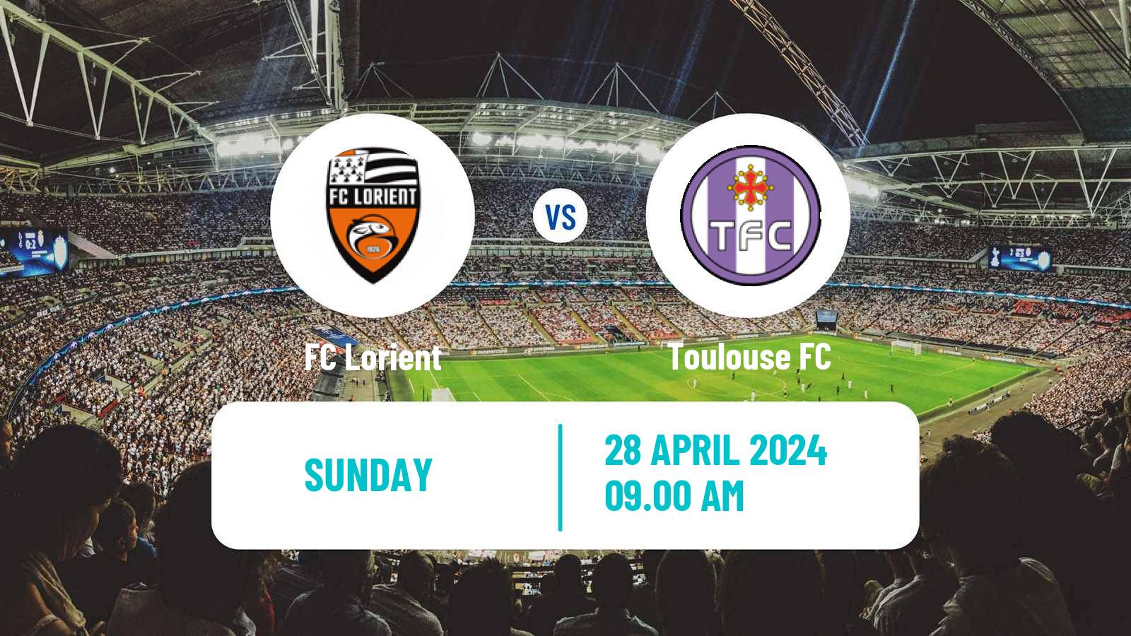 Soccer French Ligue 1 Lorient - Toulouse