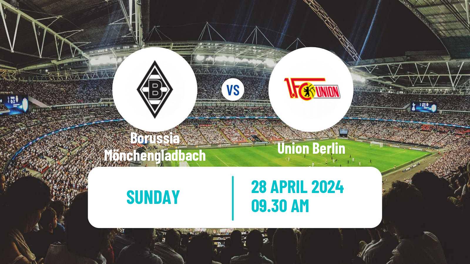 Soccer German Bundesliga Borussia Mönchengladbach - Union Berlin