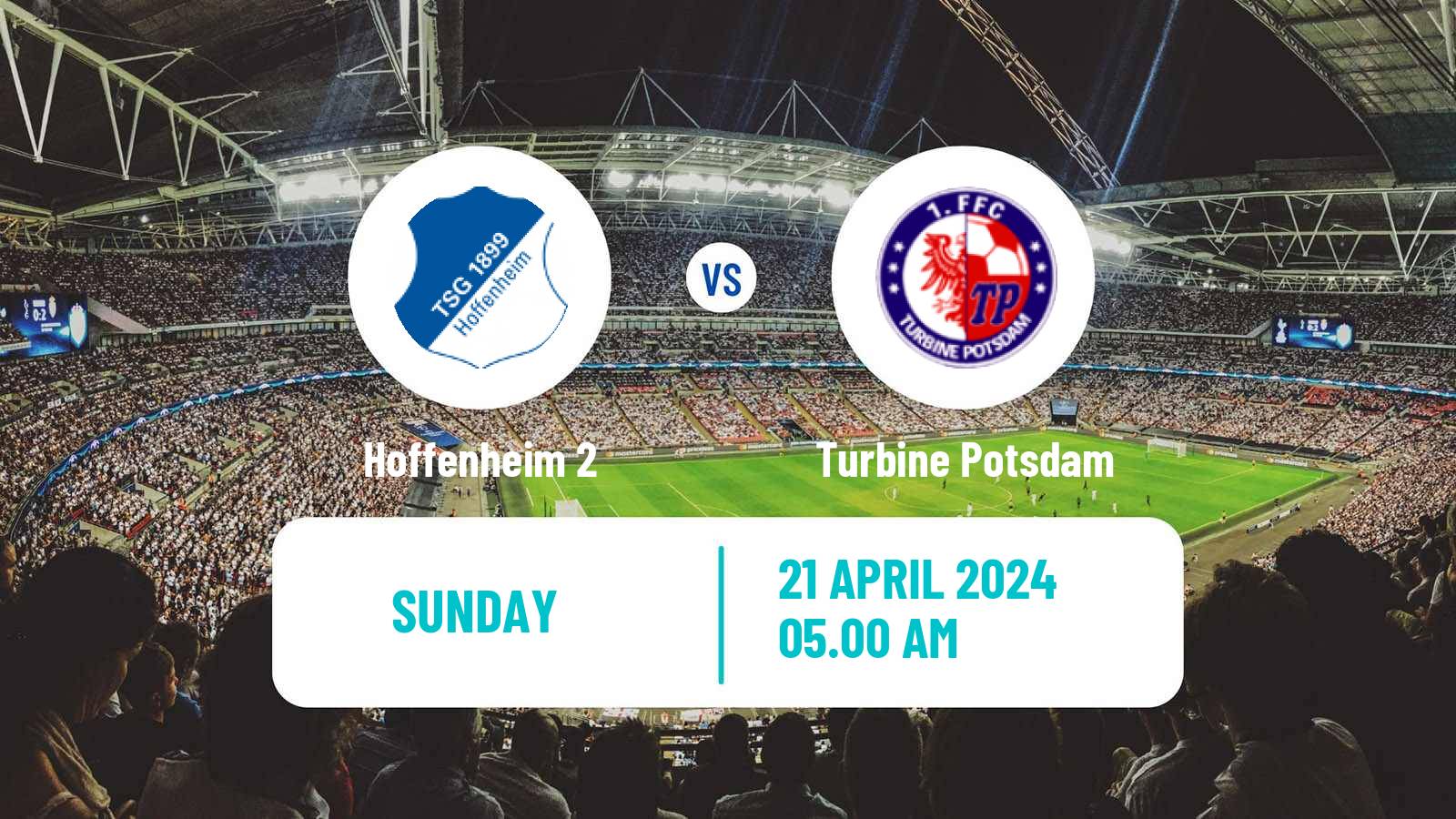 Soccer German 2 Bundesliga Women Hoffenheim 2 - Turbine Potsdam